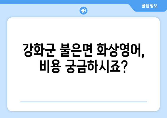 인천 강화군 불은면 화상 영어, 비용 얼마나 들까요? | 화상 영어 추천, 가격 비교, 학습 정보