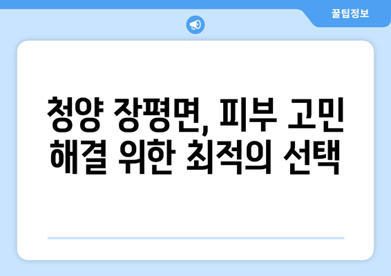 충청남도 청양군 장평면 피부과 추천| 믿을 수 있는 의료진과 편리한 접근성 | 피부과, 진료, 추천, 청양