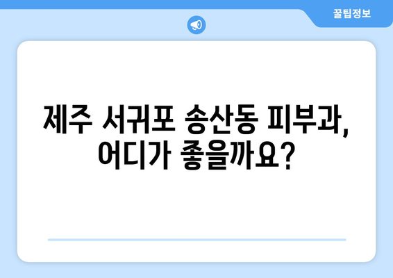 제주도 서귀포시 송산동 피부과 추천| 믿을 수 있는 의료진과 뛰어난 시설을 찾아보세요 | 서귀포, 피부과, 송산동, 추천, 의료, 진료