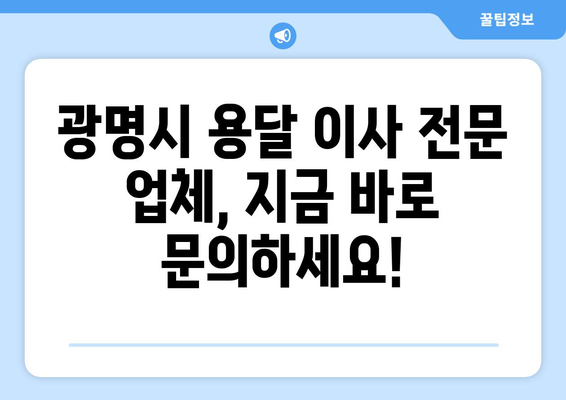 광명시 하안2동 1톤 용달 이사| 빠르고 안전하게 이사하세요! | 광명시 용달, 1톤 이삿짐센터, 저렴한 이사 비용