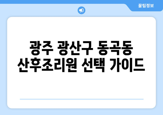 광주 광산구 동곡동 산후조리원 추천| 꼼꼼하게 비교하고 선택하세요 | 산후조리, 산후조리원 정보, 광주 산후조리원