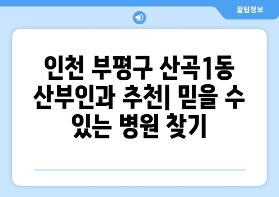 인천 부평구 산곡1동 산부인과 추천| 믿을 수 있는 병원 찾기 | 산부인과, 여성 건강, 출산, 진료, 후기